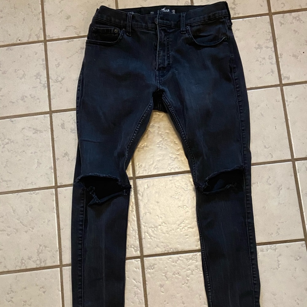Hollister Extreme Skinny Black Jeans 32x32